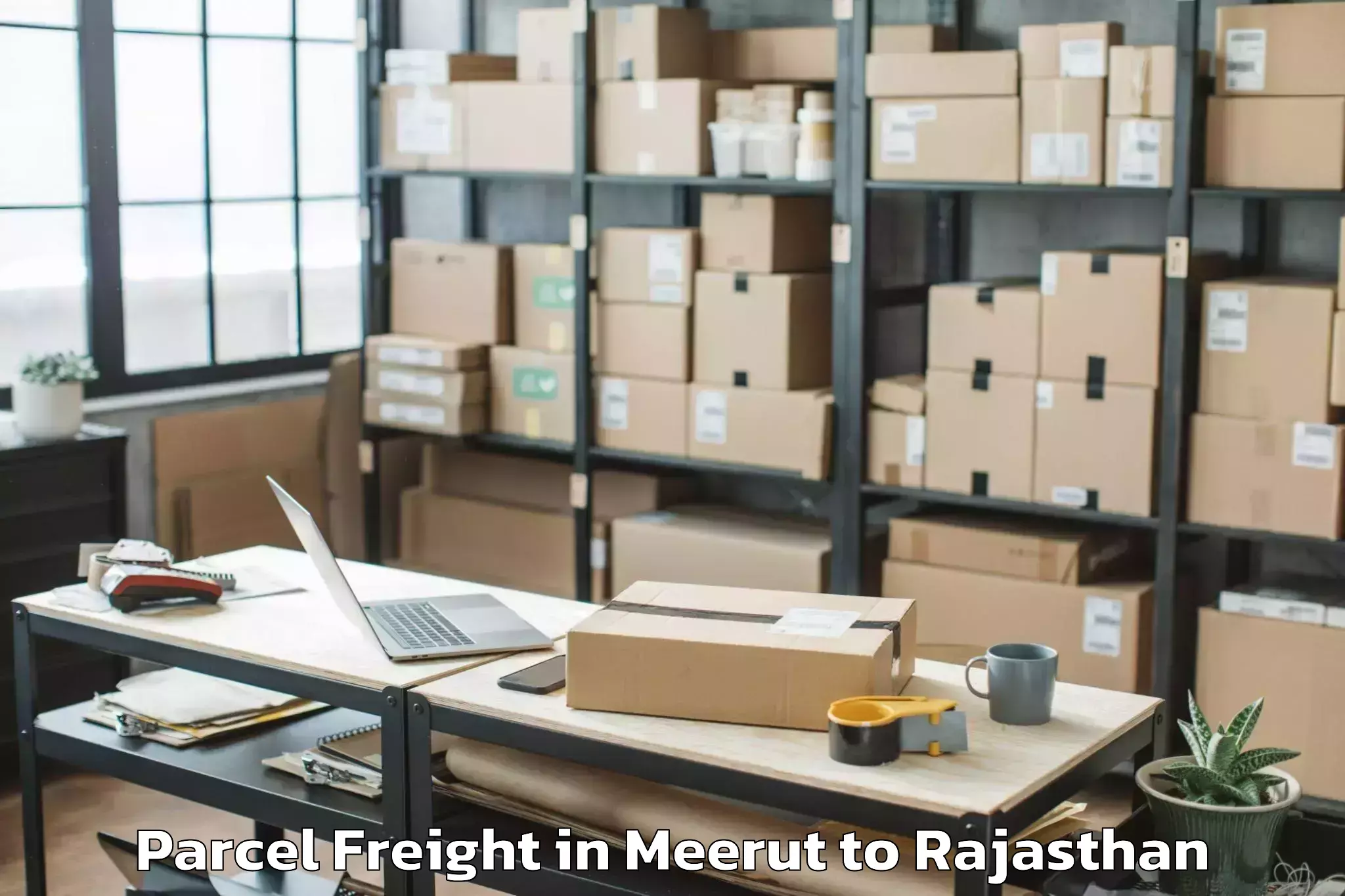 Book Meerut to Iiit Kota Parcel Freight Online